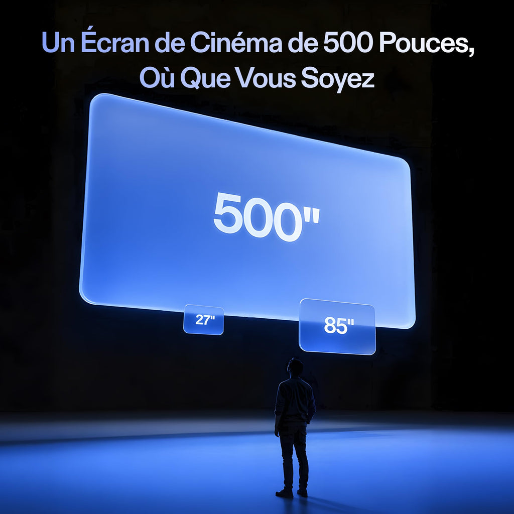 XREAL 1S AR Lunettes de Réalité Augmentée, XR Lunettes avec Écran Virtuel 500", 52° FOV, 3DoF Natif, Real 3D, X1 Puce, Compatibilité USB‑C DisplayPort Appareils, iPhone 17/16/15, Switch 2, XREAL Neo